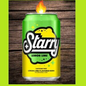 Starry Citrus Soda Candle Can 12oz Handcrafted in TN Scented Great Holiday Gift